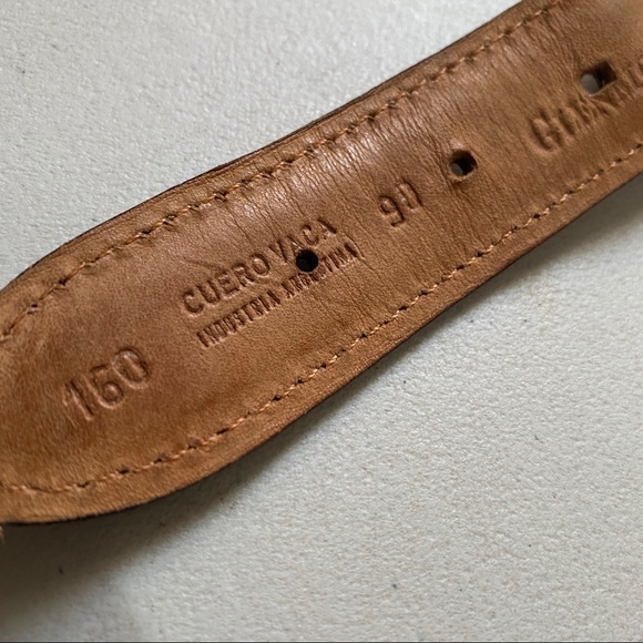 Glenmore Men's Brand Hand Braided Leather Belt 38” - Picture 5 of 8